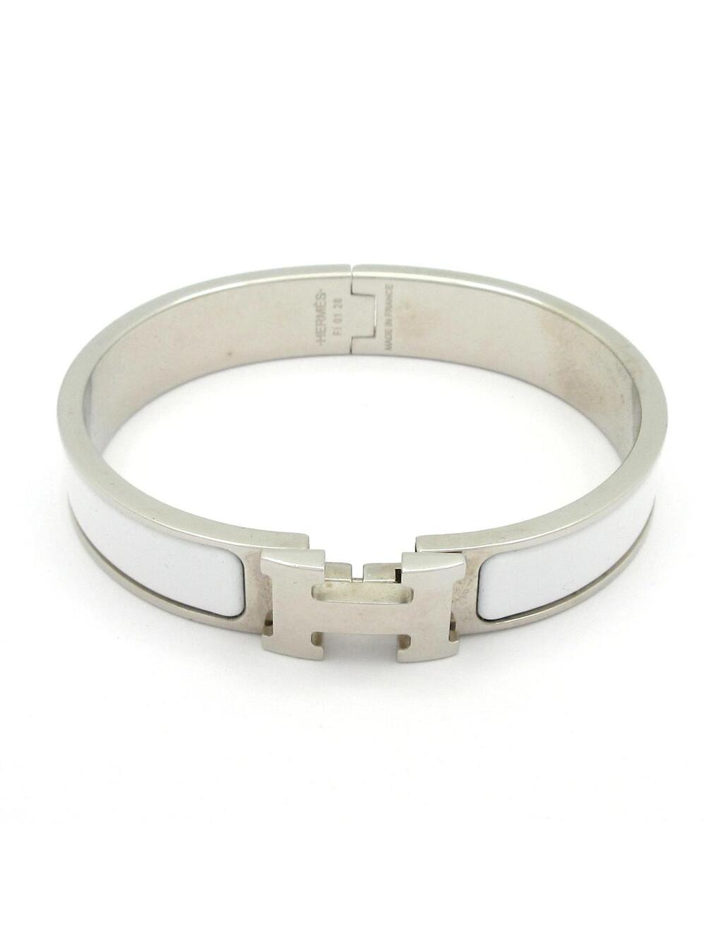 Hermes Clic H Silver White Hardware #338902H67B